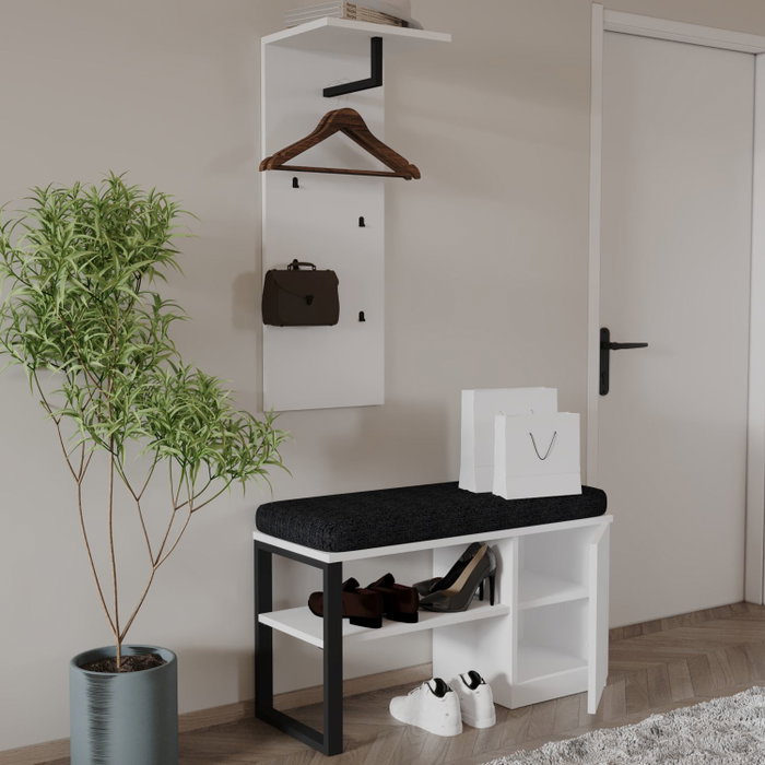 Hanah Home Lion - Set de Soporte para Pasillo Blanco Hanah Home Lion - Set de Soporte para Pasillo Blanco